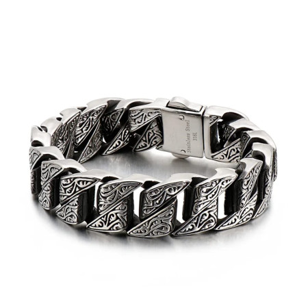 20mm Pure Titanium 316L Stainless Steel Bracelet for Men