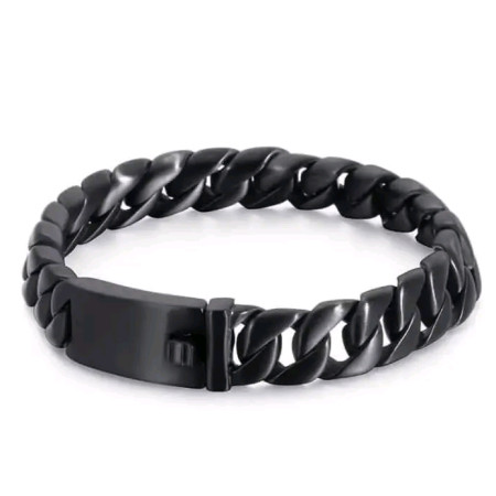 12mm 316L Stainless Steel Black Color Bracelets