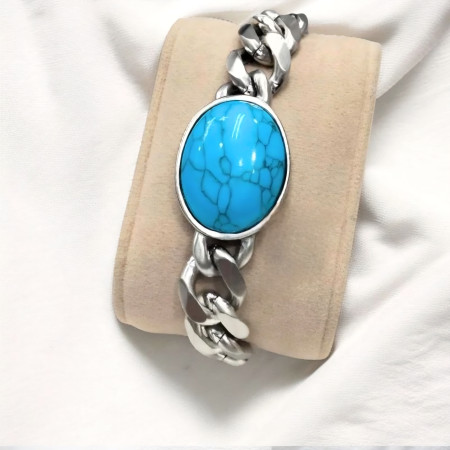 316L Stainless Steel Salman Khan Firoza Stone Bracelet