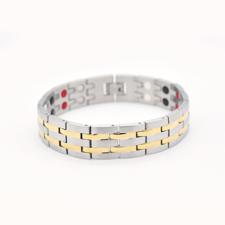 Titanium Double  Magnetic Bracelet ( DS-07)